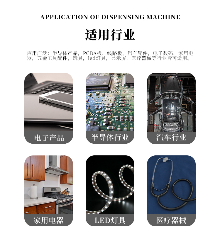鴻達輝全自動點膠機HDH-1159M適用行業(yè)和場景